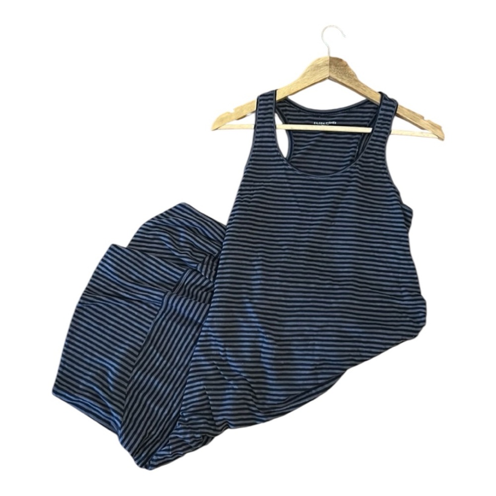 Striped Sleeveless Asymmetrical Summer Tank Maxi Dress, MP